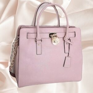 MICHAEL KORS Michael Kors Hamilton Traveler Lg Tote Shoulder Bag Purse Pink Lthr